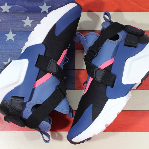 Nike Air Huarache City Running Shoe Black Women 12 - Picture 3 of 8